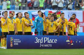 Belgium Players Pose For A Photo After Recieving Their Third Place Medals During The 2018 Fifa World Cup Russia 3rd Pl Fifa Belgium Players 2022 Fifa World Cup