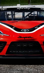 Download 2019 Toyota Supra Xfinity Series Race Car Red Wallpaper 1280x2120 Iphone 6 Plus