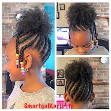 With no doubt and spending a great deal time this hairstyle will make quick natural hairstyles for black girls. Very Nice N Neat Age Appropriate Really Like The Style Baby Girl Hairstyles Cornrow Styles For Girls Hair Styles