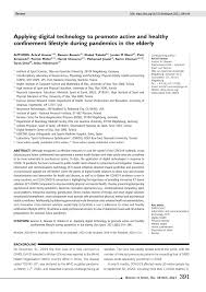 Find 41 ways to say health, along with antonyms, related words, and example sentences at thesaurus.com, the world's most trusted free thesaurus. Pdf Applying Digital Technology To Promote Active And Healthy Confinement Lifestyle During Pandemics In The Elderly