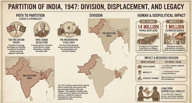 Partition of India, Timeline, Causes, Key Personalities & Impact