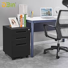Key not included (cabinet was designed for office space; Mobile Pedestal 3 Drawer Customized Office Storage Cabinets Manufacturer Dbin Pedestal