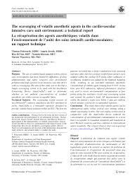 Pdf The Scavenging Of Volatile Anesthetic Agents In The Cardiovascular Intensive Care Unit Environment A Technical Report