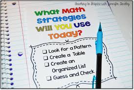 Math Problem Solving Strategies Teaching With Jennifer Findley