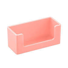 Keep your business cards on display where clients or customers can help themselves. Blush Poppin Business Card Holder The Container Store