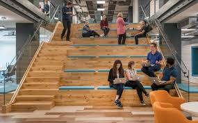 Iowa direct equipment provides and installs quality bleachers by irwin telescopic seating company. Peldon Rose On Twitter Our Office Design For The Vonage London Hq Is An Example Of How Design Creates Solutions With Their Company Spread Over Two Floors The Impressive Bleachers Draw Their