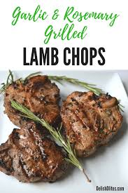 Garlic Rosemary Grilled Lamb Chops Recipe Grilled Lamb Chops Lamb Chop Recipes Lamb Chops