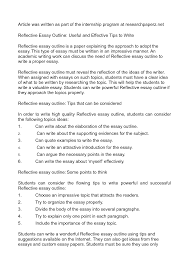 Begin with a great hook and a strong introduction. Best Reflective Essay Editing Site For School