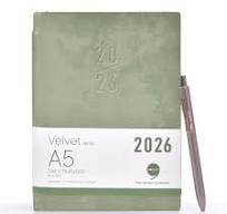 COMMA | Velvet Series Daily Planner 2026| A5 Size with Pen ...