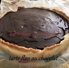 Tarte Flan Au Chocolat En 2020 Flan Chocolat Tarte Chocolat