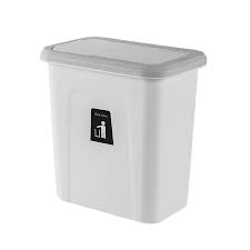 In a lot of kitchens, the trash can is often stored right under the sink behind a cabinet. Kitchen Push Lid Trash Can Hanging Fruit And Vegetable Peel Kitchen Trash Storage Bin Large Easy To Clean Trash White Buy Online At Best Prices In Pakistan Daraz Pk