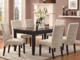 What kind of fabric do you use for dining room chairs? Chair Fancy Dining Room With Upholstered Chair Also Wood Table Layjao