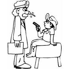 This coloring page belongs to these categories: Patient Playing With Pediatrician Coloring Page