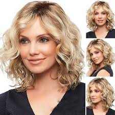 The key is to fade the color slowly so that it has a subtle transition from. Womens Ombre Blonde Short Curly Wavy Bob Hair Wig Heat Resistant Full Head Wigs Ebay
