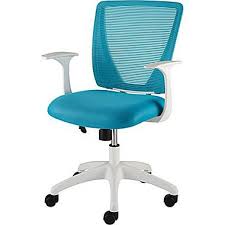 Staples Vexa Mesh Chair White Teal Staples Small Chair For Bedroom Comfy Office Chair Chair