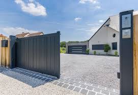 Portail Aluminium Coulissant Moderne Sur Mesure Portail Aluminium Portail Alu Portail