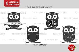 Download Owl Svg Owl Monogram Owls Monogram Monogram Owl Svg Files For Silhouette Cameo Or Cricut Commercial Personal Use 63188 Cut Files Design Bundles