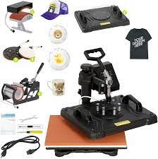 Amazon Com Oteymart 5 In 1 Heat Press Machine 12 X 15 Inch Professional Digital Transfer Sublimation Swing Away T Shirt Color Transfer Printer Machine Multifunctional Combo Heat Press Machine Hat Mug Plate Cap Arts Crafts Sewing