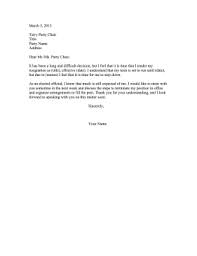 The primary aim of writing a work resignation letter is to create an official record of notice, but it is also a demonstration of courtesy. Elected Official Resignation Letter
