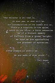 We Are Made Of Star Stuff Science Quotes Carl Sagan Universe