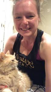 At the gym this morning, nice when she's got company