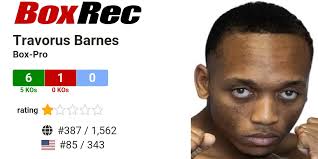 BoxRec: Travorus Barnes
