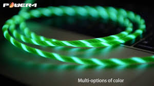 El Visible Led Light Flowing Light Up Charger Charging Usb Data Cable Micro Iphone Type C Youtube