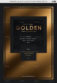 Black And Gold Logo Template Minimal Black And Gold Flyer Template V1 Gold Black Minimal Template Flyer Template Flyer Black Gold Party