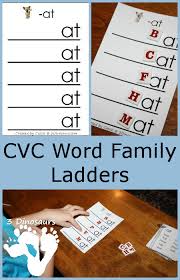 After using worksheets from this book (which the students love) to manipulate words, we made word ladder art. Cvc Word Family Ladder Printables Short Vowel Sounds 3 Dinosaurs