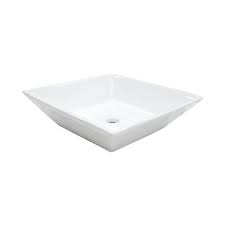 white square vessel sink edv4256 rona