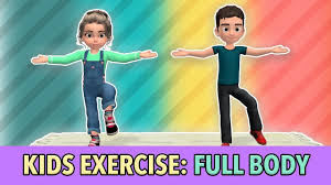 Full Body Kids Workout Daily Physical Activity For Children At Home Youtube Exercise For Kids Physical Activities For Kids Kids Exercise Activities