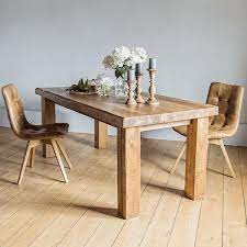 Not sure what the wood is i think it's rosewood lovely solid set pictures doesn't do it justice if you require more pictures just ask. Uplift A Rustic Dining Room With Leather Dining Chairs Modish Living