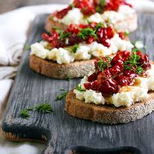 Bruschetta Au Chevre Au Poivron Et Au Miel Recette Avec Images Bruschetta Tomate Ricotta Recette Facile