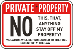 Private property funny no trespassing signs. No Anything Stay Off My Property Sign F8008 Funny Warning Signs Property Signs Funny Signs