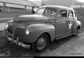 Circa 1940 S Plymouth Painted As Wwii U S Army Staff Car Army Truck Retro Cars Wwii