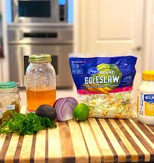 Okay, so these fish tacos with cabbage, lime, and cilantro aren't exaaaaaactly like what we've experienced in baja. Southwest Avocado Lime Slaw At Lara S Table