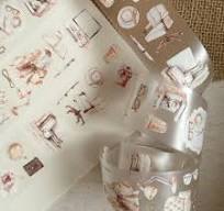at the desk pet tape, stationery pet tape