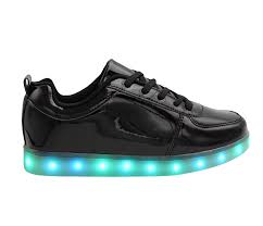 Galaxy Led Shoes Light Up Usb Charging Low Top Women S Sneakers Black Glossy Galaxy Shoes