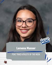 Newcomers Loreena Manser and Marlin Davis swept this season's initial PSAC  Track Athlete of the Week honors