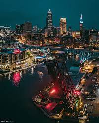 The crew announced tuesday at the. Aerial Skyline View Of Downtown Cleveland From Above The Flats Downtown Cleveland Skyline View Downtown