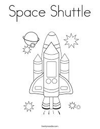 Click here for all alien printables. Space Shuttle Coloring Page Twisty Noodle