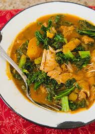 Tomato Coconut Crock Pot Chicken Curry With Delicata Squash Kale Gluten Free Paleo Recipe Recipes Paleo Recipes Real Food Recipes