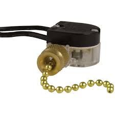Get free shipping on qualified ceiling fan pull chains or buy online pick up in store today in the lighting department. Gardner Bender 3 Amp Single Pole Single Circuit Pull Chain Switch Brass 1 Pack Gsw 32 The Home Depot