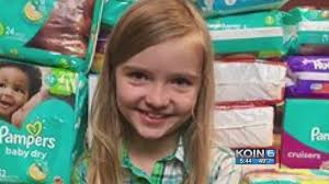 8 Year Old S Birthday Wish Donated Diapers Youtube