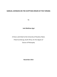 Free shipping on many items! Samuel Johnson On The Egyptian Origin Of Pdf Civilization Nigeria