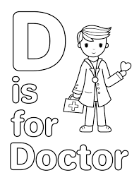 Doctor strange coloring pages are a fun way for kids of all ages to develop creativity, focus, motor skills and color recognition. Printable D Is For Doctor Coloring Page