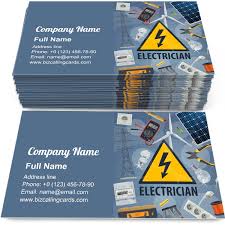 It shows that you mean business. Editable Electric Service Business Card Template