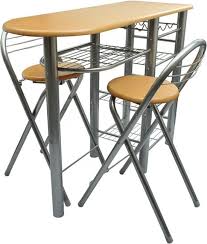 Bol Com Vidaxl Set Tafel En Stoelen Bar Met Barkrukken 2 Stuks