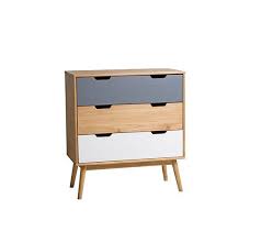 Commode Scandinave 3 Tiroirs Anael Bois Massif Commode Commode 6 Tiroirs Commode 3 Tiroirs
