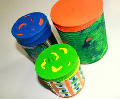 You can easily make a drum from household objects for your kids to play and learn on. Super Simple Diy Tin Can Drums For Kids To Make Hands On As We Grow